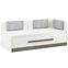 Posteľ Blanco 16 100 borovica snežná/new grey,2
