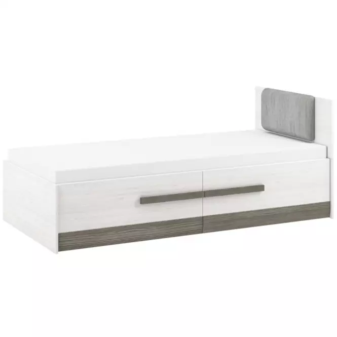 Posteľ Blanco 16 100 borovica snežná/new grey