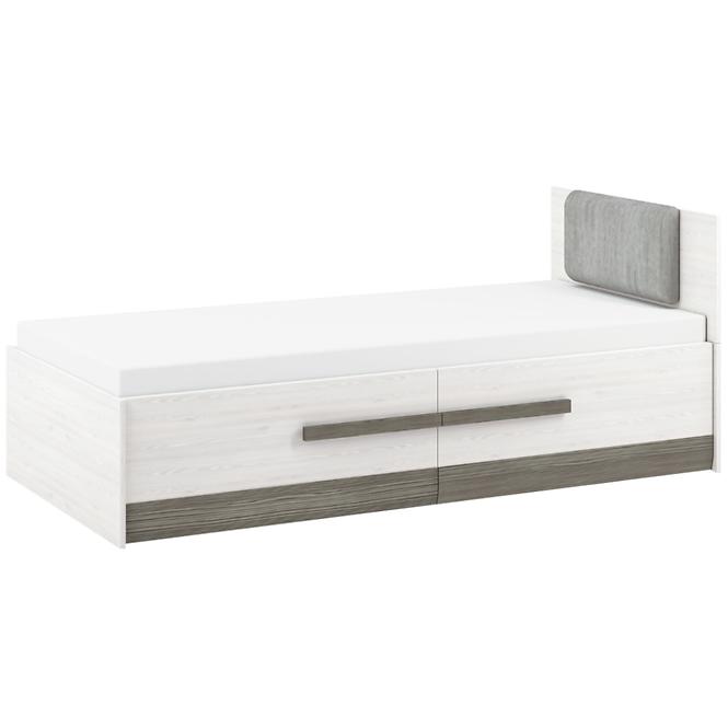 Posteľ Blanco 16 100 borovica snežná/new grey