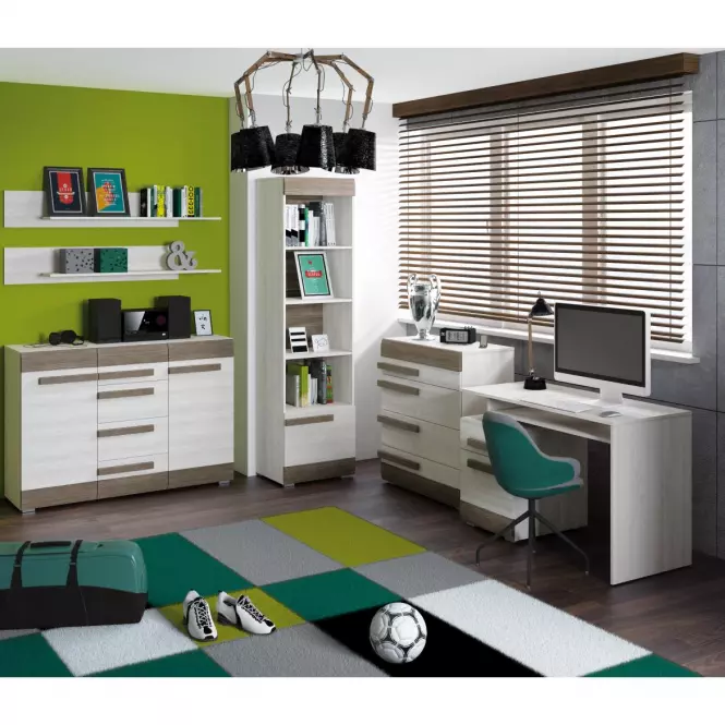 Posteľ Blanco 34 150 borovica snežná/new grey