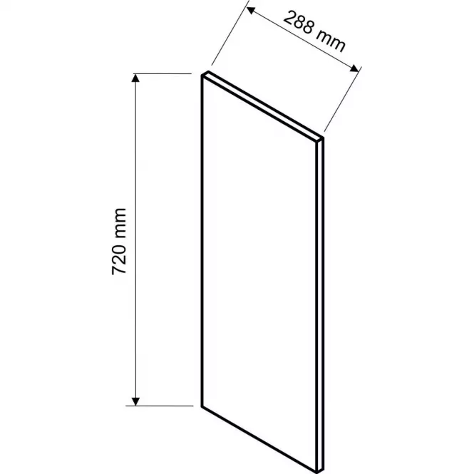 Dekoračný bok na kuchynskú skrinku720X288mm