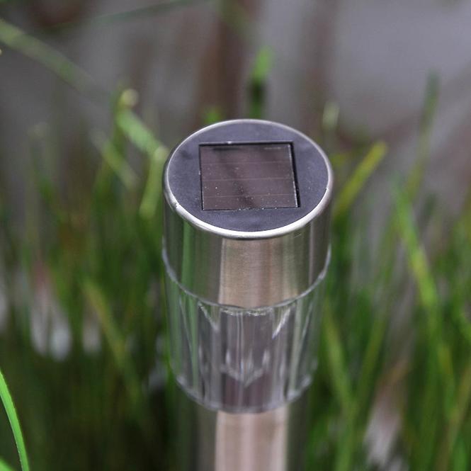 Solárna lampa 1 LED BY-131574 mini tuba inox