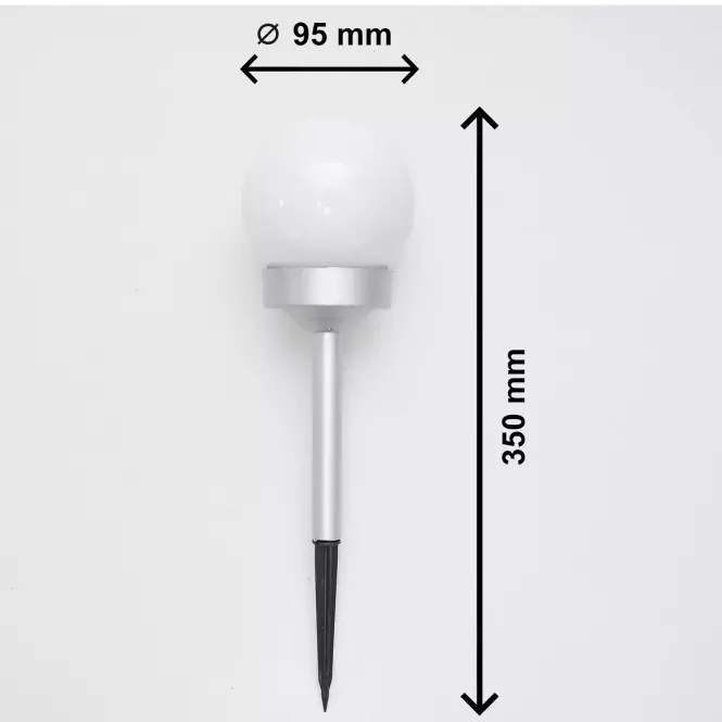 Solárna lampa 1 LED RGB BY-131579
