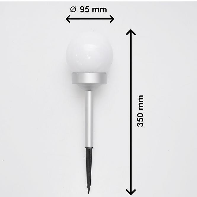 Solárna lampa 1 LED RGB BY-131579