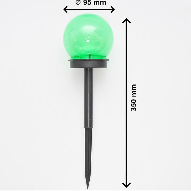 Solárna LED lampa 1LED BY-131583 guľa mix 10