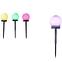Solárna LED lampa 1LED BY-131583 guľa mix 10,5