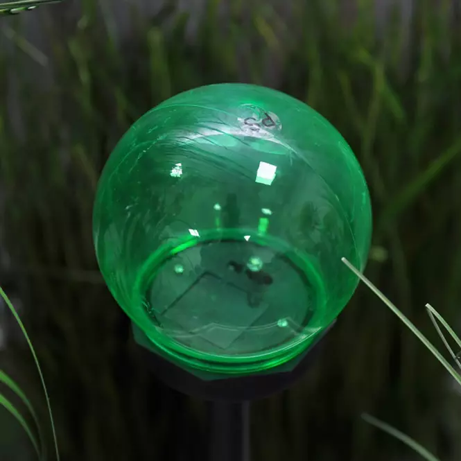 Solárna LED lampa 1LED BY-131583 guľa mix 10