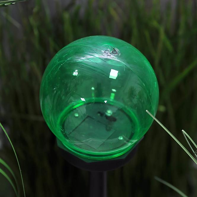 Solárna LED lampa 1LED BY-131583 guľa mix 10