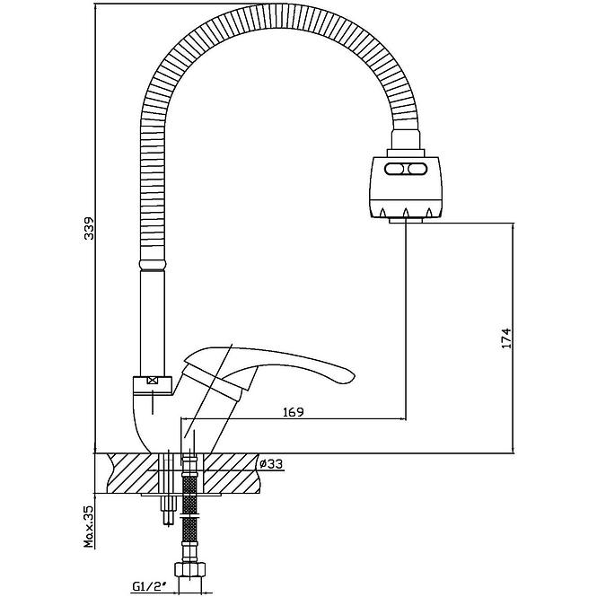 Drezová flexibilná batéria Fegi ZF7176-BZ,2