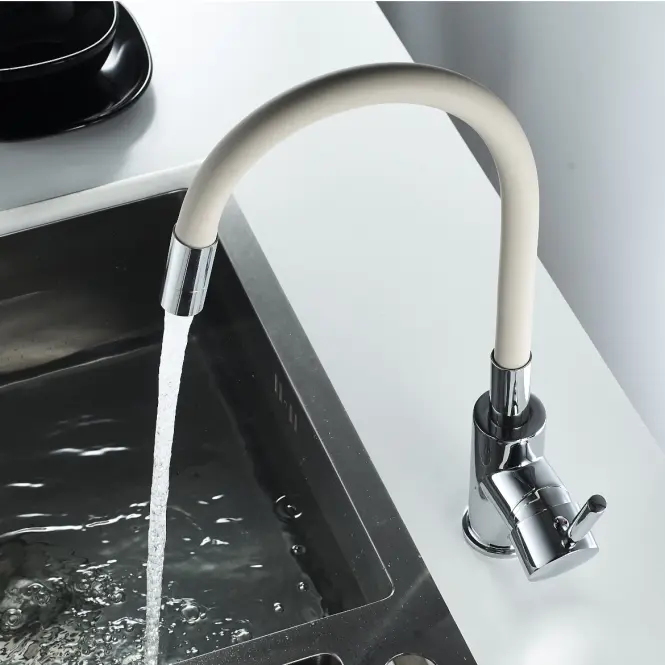 Flexibilná drezová batéria béžová Samba M7179SD,3