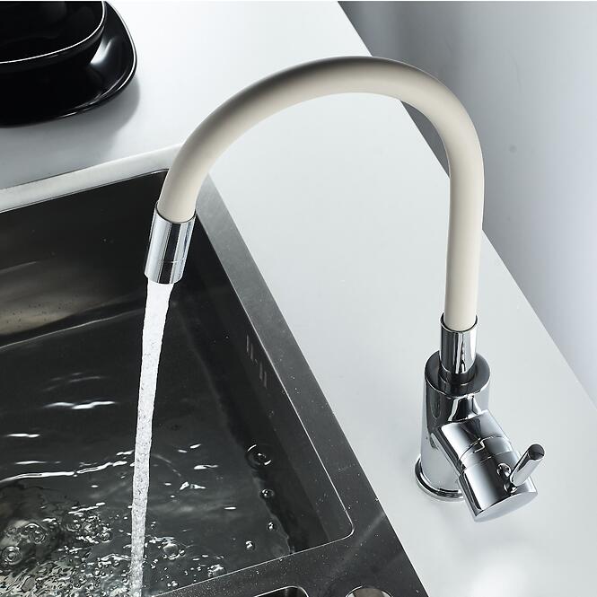 Flexibilná drezová batéria béžová Samba M7179SD,3