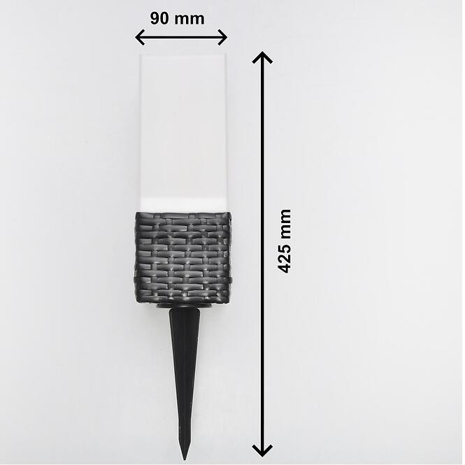 Solárna lampa  4 LED 42 cm 3050S ratan