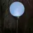 Solárna lampa 4 LED BY-131580 guľa biela 20