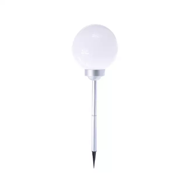 Solárna lampa 4 LED BY-131580 guľa biela 20