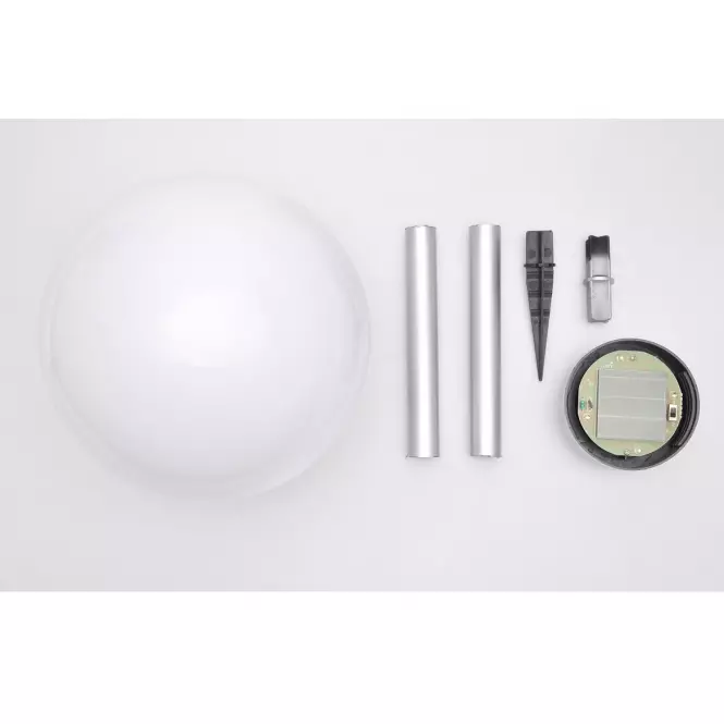 Solárna lampa 4 LED BY-131580 guľa biela 20