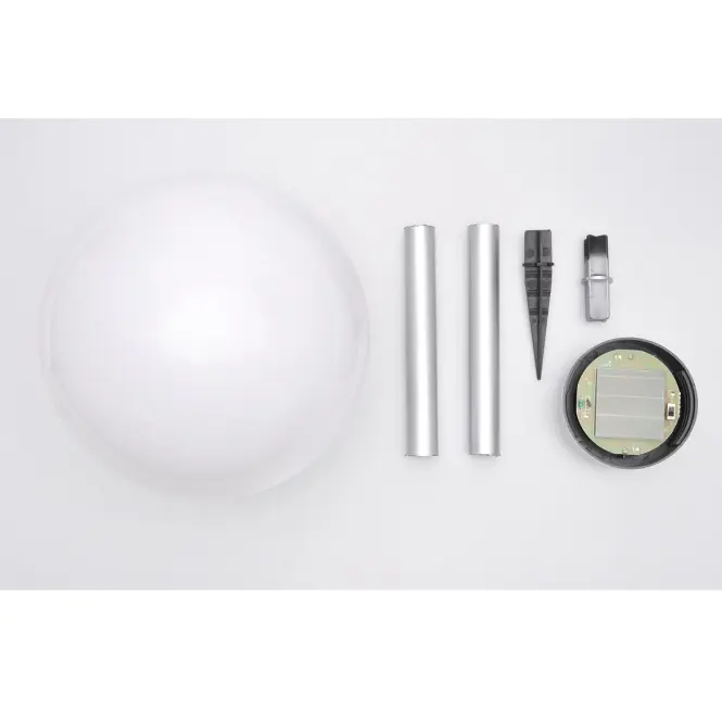 Solárna lampa 4 LED BY-131580 guľa biela 20,4