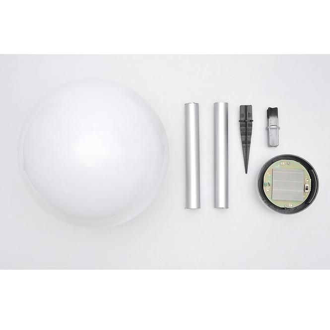 Solárna lampa 4 LED BY-131580 guľa biela 20,4