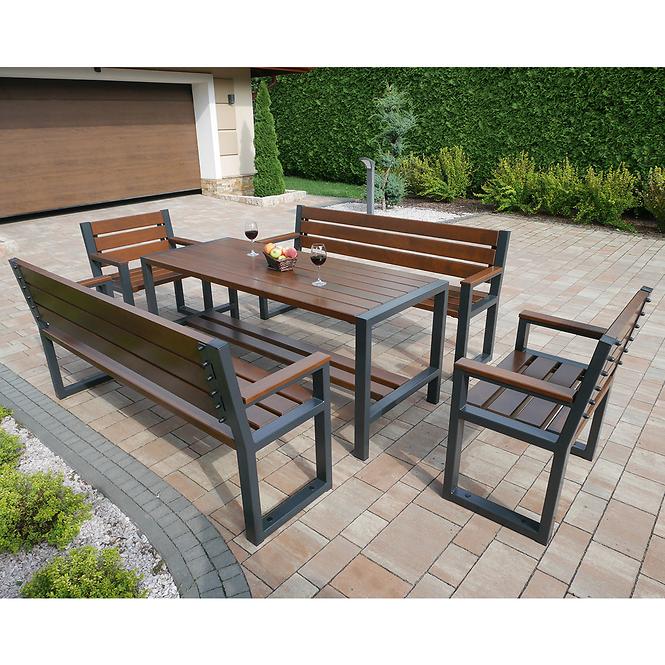 Drevená stolička moderná s opierkami lakťov palisander