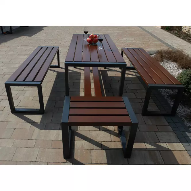 Drevená stolička moderná bez operadla palisander