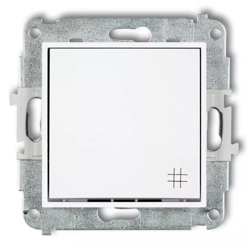 Vypínač krížový biely MWP-6 mini