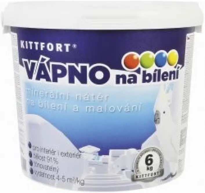 Vápno hasené Kittfort  6 kg