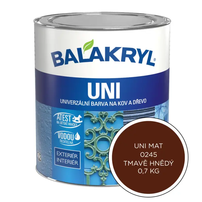 Balakryl Uni Mat 0245 tmavohnedý 0,7kg