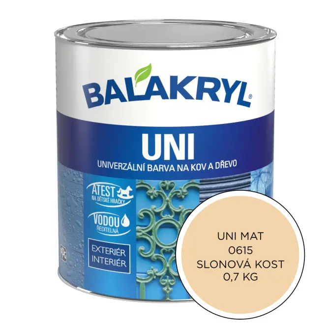 Balakryl Uni Mat 0615 Slonovinová Kosť 0,7kg
