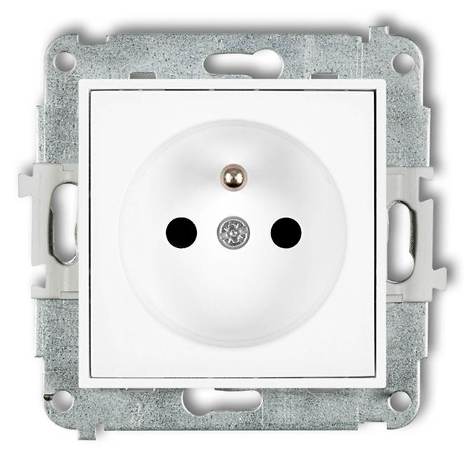 Zásuvka jednoduchá Z/U biela MGP-1ZP mini