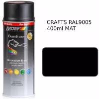 Crafts Čierna Mat Ral 9005 400 Ml 696046