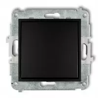 Vypínač matný čierny 12MWP-1 mini