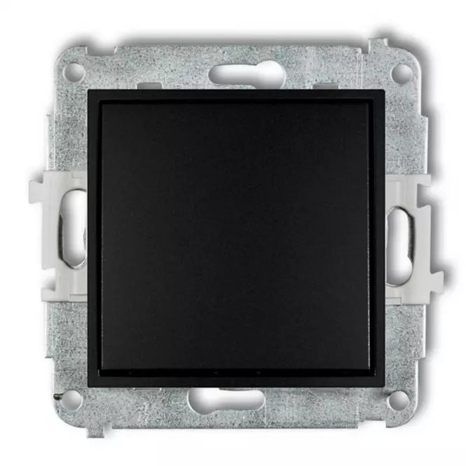 Vypínač matný čierny 12MWP-1 mini