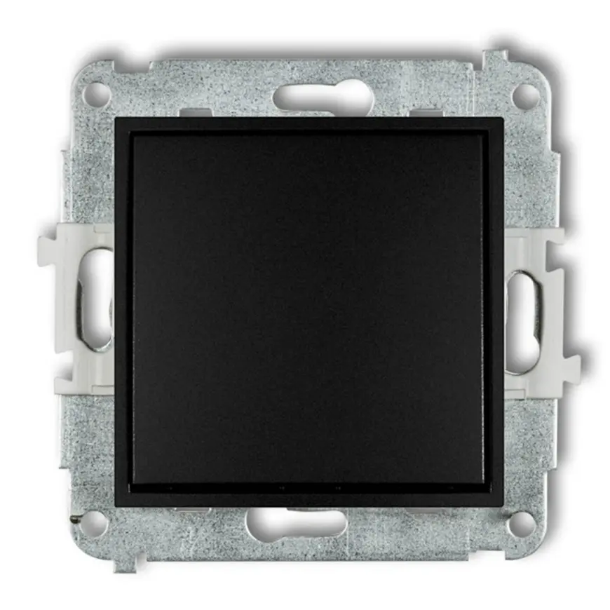 Vypínač matný čierny 12MWP-1 mini