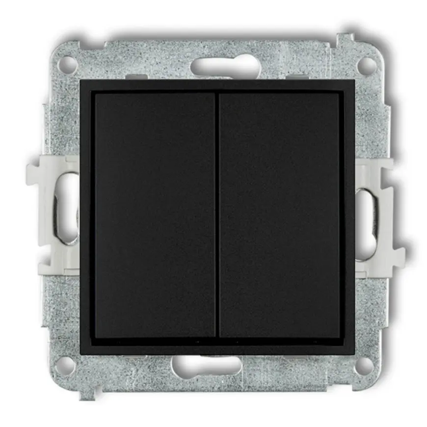 Vypínač matný čierny 12MWP-2 mini