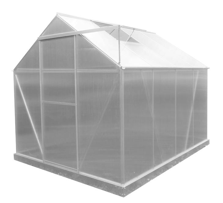Polykarbonátový skleník  1.93m x 2.495m