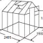 Polykarbonátový skleník  1.93m x 2.495m,7
