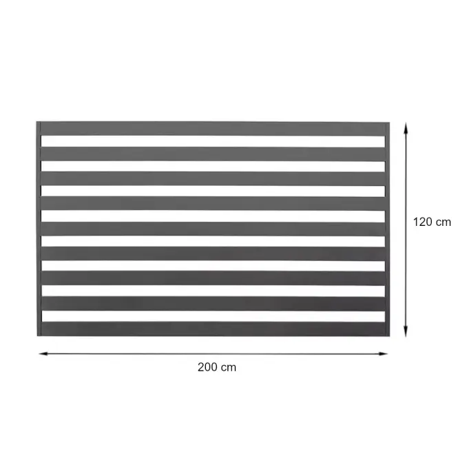 Plotový panel Marta 2,00M H(1,20) oceľ ZN+RAL7016 štruktúra,2