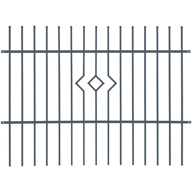 Plotový panel  PORTO 2 2m/1,45m ZN+RAL7016