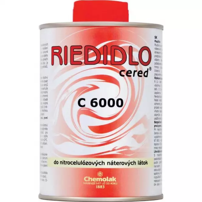 Chemolak Riedidlo do Nitrocelulozovych Náterových Látok C-6000 0,8l