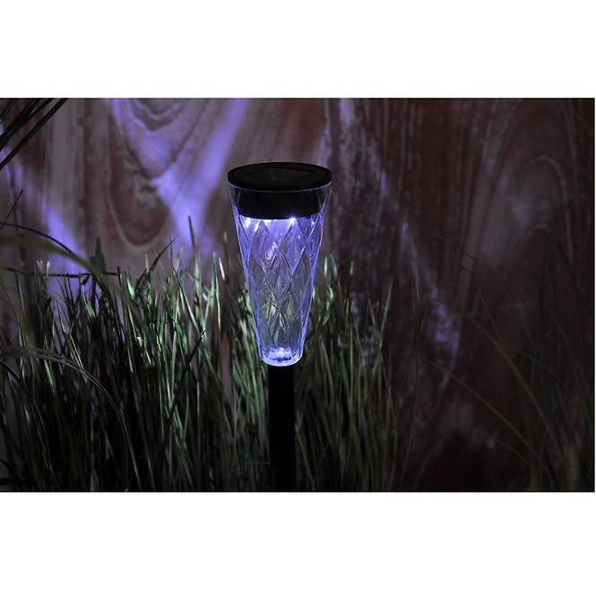 Solárna LED lampa 1  čierna