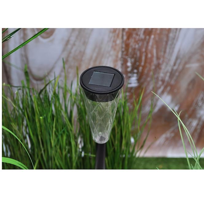 Solárna LED lampa 1  čierna