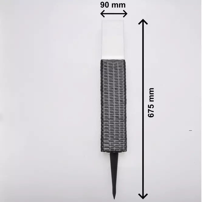 45NV LAMPA SOLARNA 4 LED 67 CM 3050M RATAN