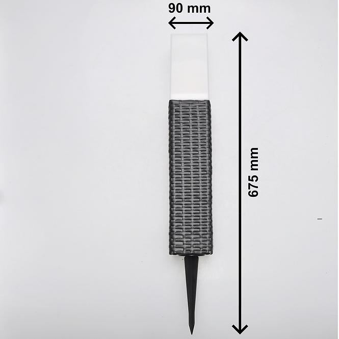 45NV LAMPA SOLARNA 4 LED 67 CM 3050M RATAN,2