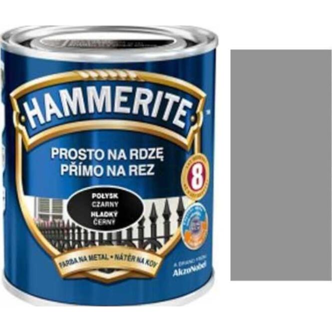 Hammerite Priamo na hrdzu hladká svetlosivá 0,25 l