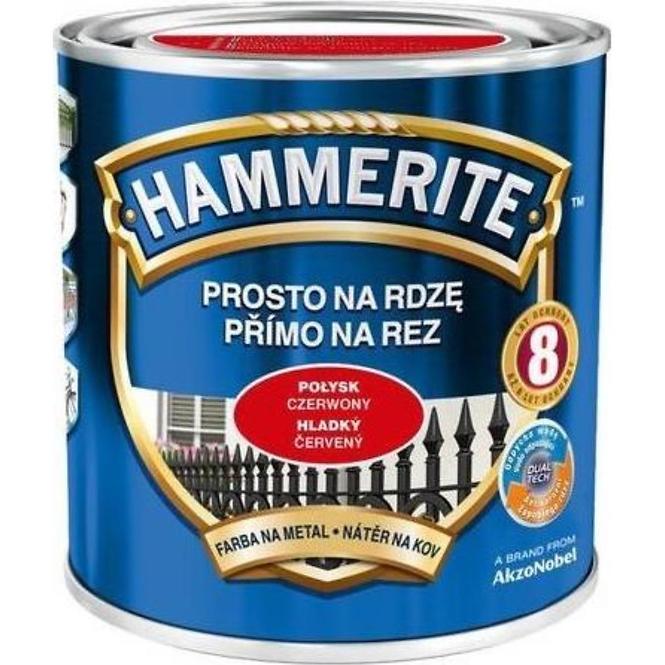 Hammerite Priamo na Hrdzu Hladká Červený 0,25l