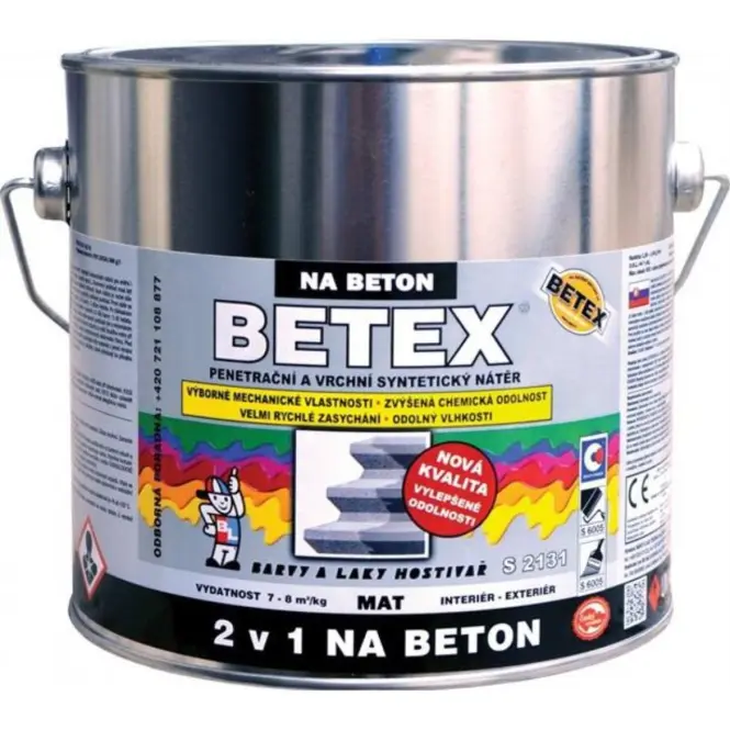 Betex 2v1 na betón S2131 červenohnedá 2 kg