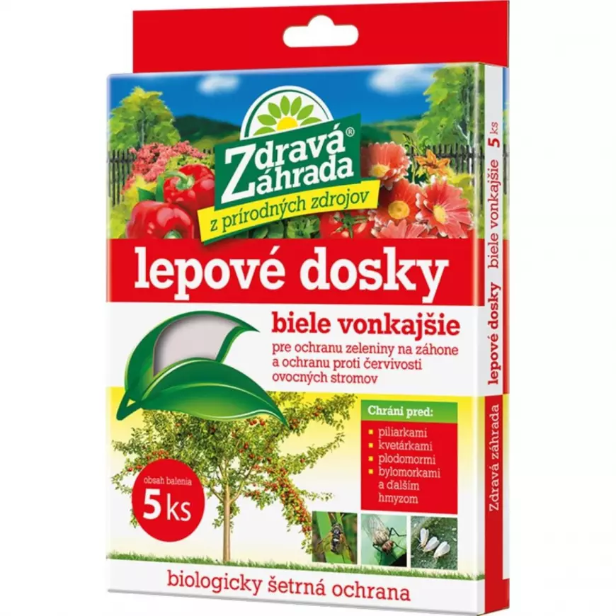 Zdravá Zahrada – Biele lepové dosky 5 ks - exteriérové