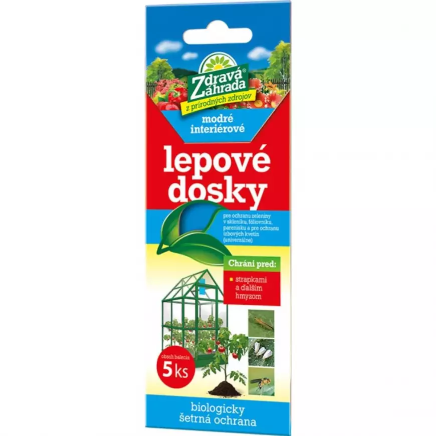 Zdravá Záhrada – Modré lepové dosky 5 ks - interiérové