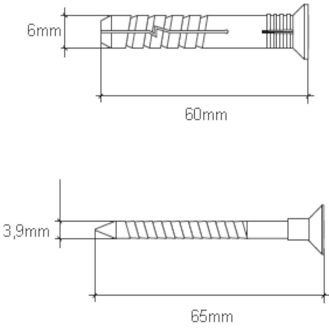 Wkręt-met Rozpínacia natĺkacia hmoždinka  6x60 mm L100