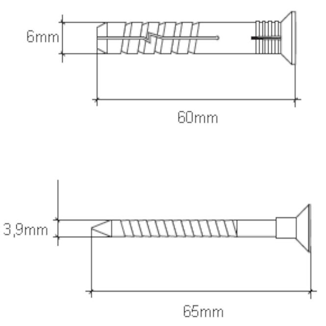 Wkręt-met Rozpínacia natĺkacia hmoždinka 6x60 mm L10