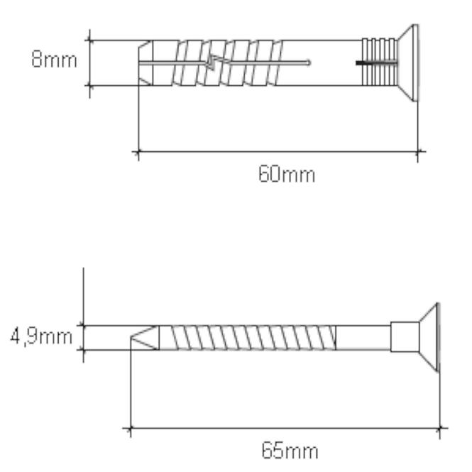 Wkręt-met Rozpínacia natĺkacia hmoždinka 8x60 mm L10